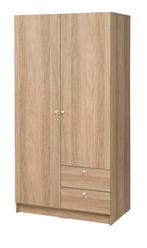 Penderie 2 portes/2 tiroirs motif chêne, Enlèvement, Chêne
