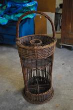 Ancien panier osier apéro, Osier, Enlèvement, Ovale, Panier