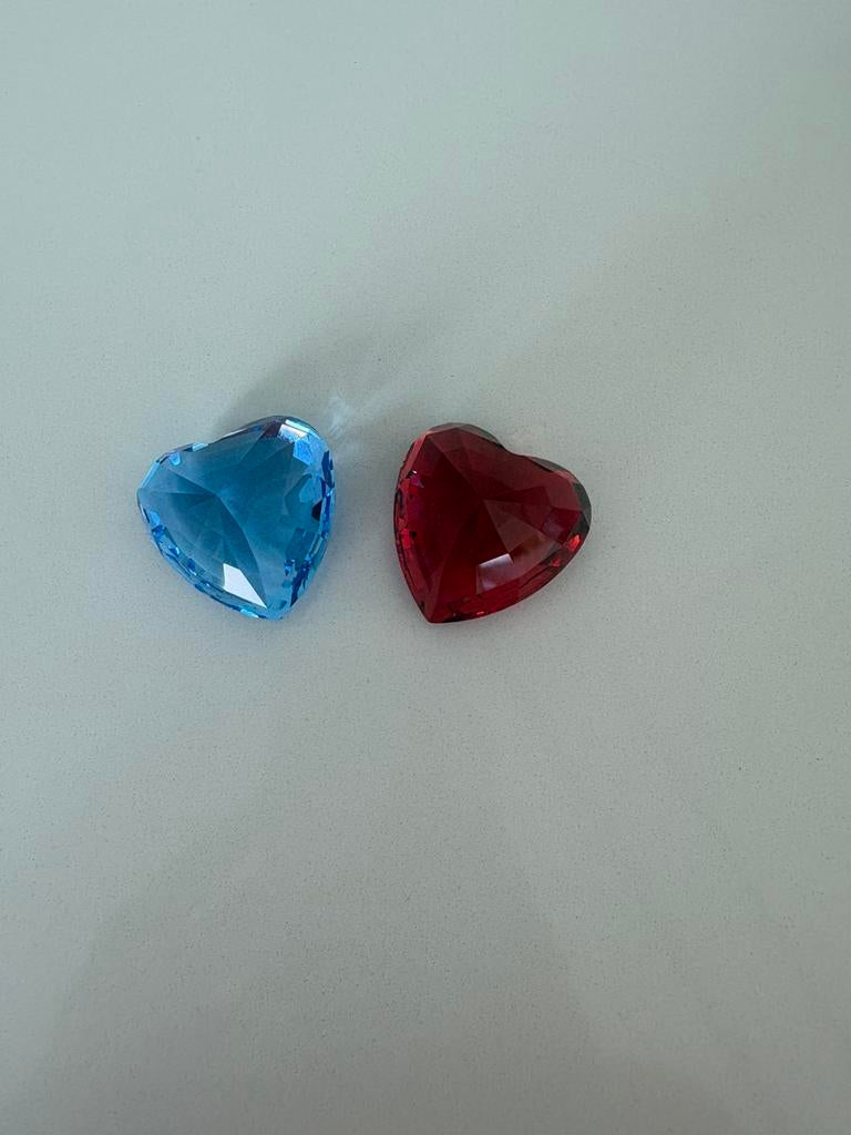 2 prachtige kristallen harten Swarovski, Verzamelen, Ophalen, Zo goed als nieuw