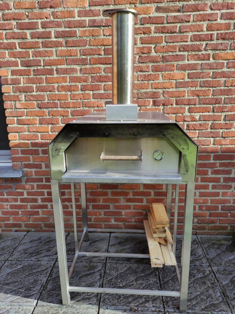 Pizza houtoven steenoven, Jardin & Terrasse, Fours à pizza, Comme neuf, Enlèvement