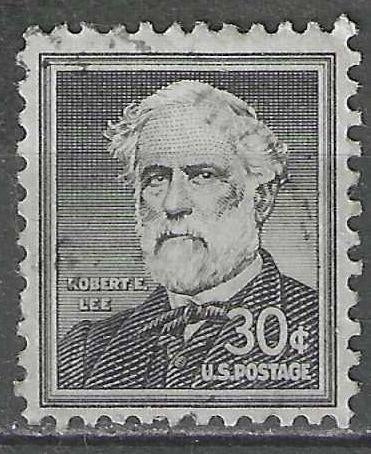 USA 1955/1956 - Yvert 602 - Robert Edward Lee  (ST), Verzenden, Gestempeld