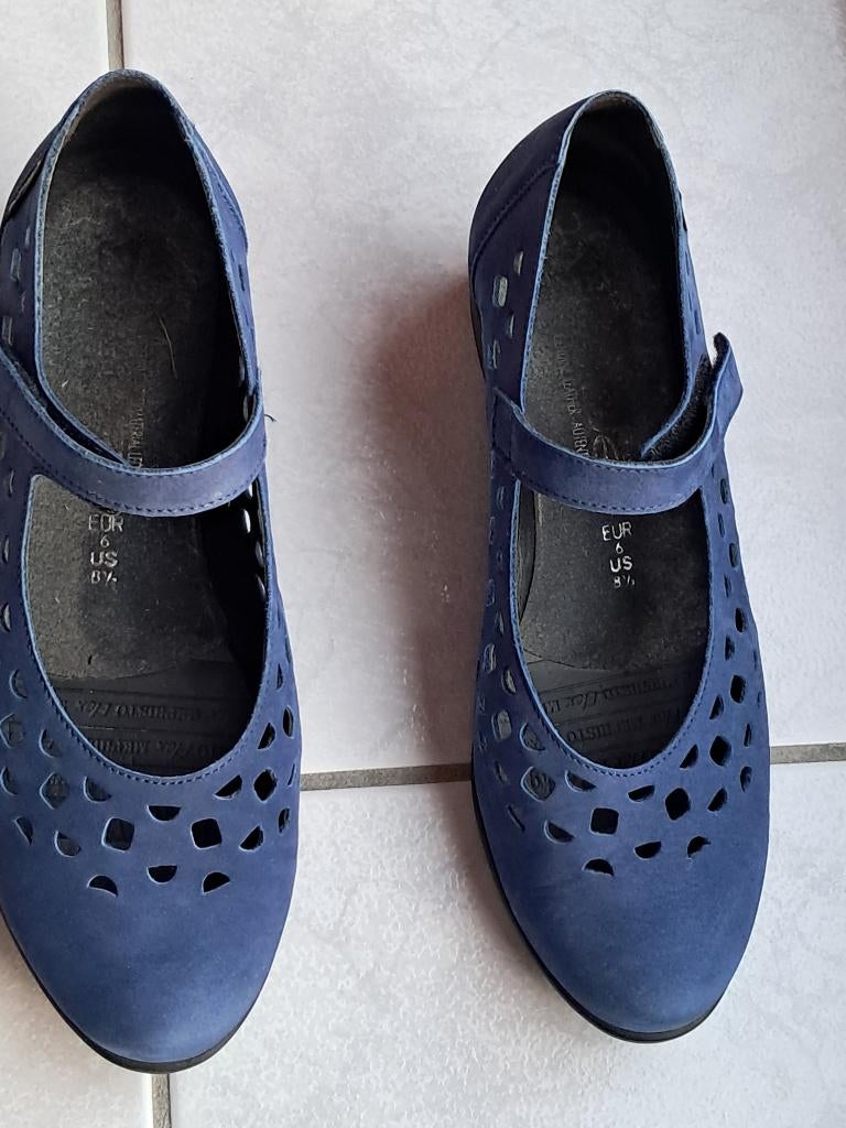 sandaal gesloten Mephisto, Blauw, Zo goed als nieuw, Sandalen of Muiltjes, Ophalen of Verzenden