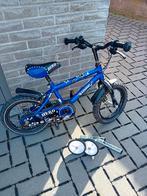 Kinderfiets 14 inch + zijwieltjes, Ophalen, Gebruikt, Zijwieltjes