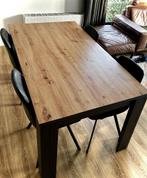 Houten eettafel, Huis en Inrichting, Tafels | Eettafels, Ophalen, 50 tot 100 cm, Zo goed als nieuw, 150 tot 200 cm