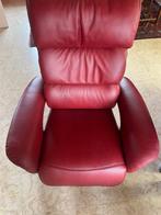 Elektrische Relaxzetel (Sta-op) Meubelzorg – Fameux, Huis en Inrichting, Fauteuils, Ophalen, Minder dan 75 cm, Leer, Zo goed als nieuw