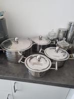 Set inox  pannen, Ophalen of Verzenden, Inox