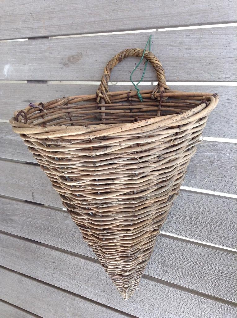 Rotan hangmand voor bloemen, Tuin en Terras, Overige materialen, Gebruikt, Minder dan 30 cm, Balkon