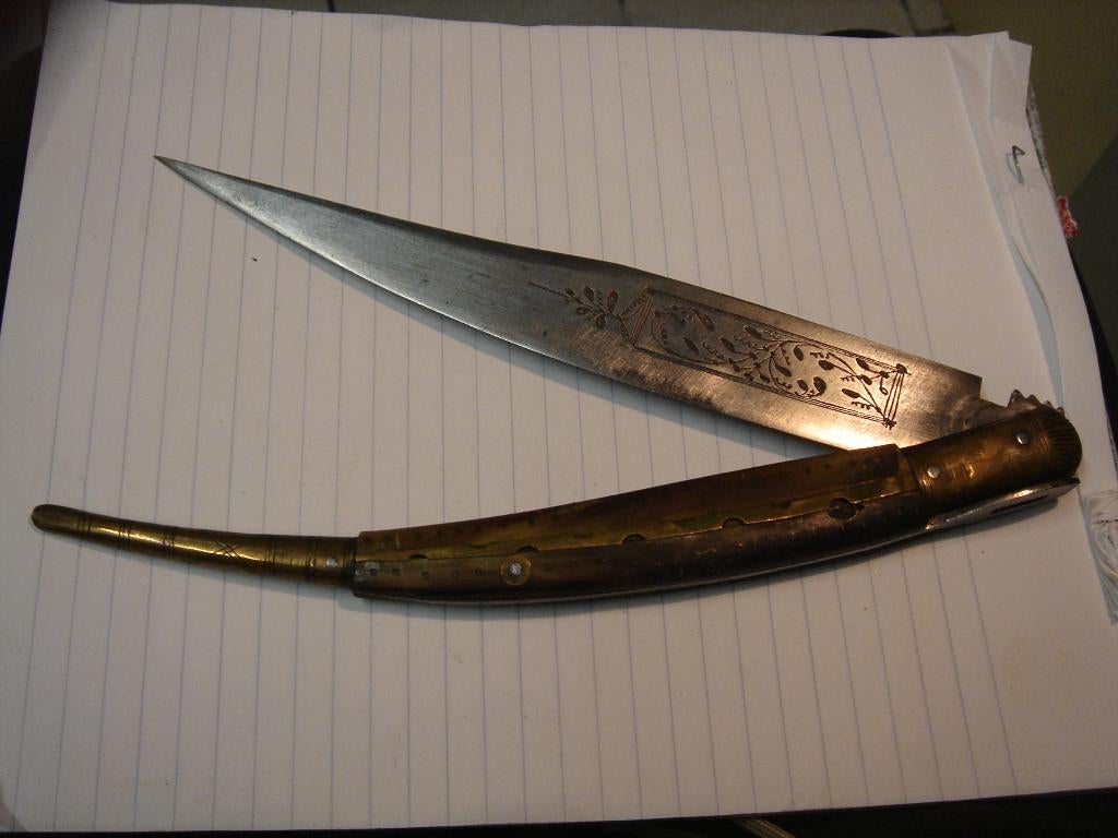 NAVAJA DU 19EM SIECLE TTB, Collections, Enlèvement ou Envoi, Autres, Couteau ou Poignard