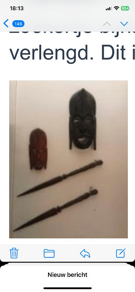 Afrika maskers, Ophalen, Handgemaakt, Beeld, Hout