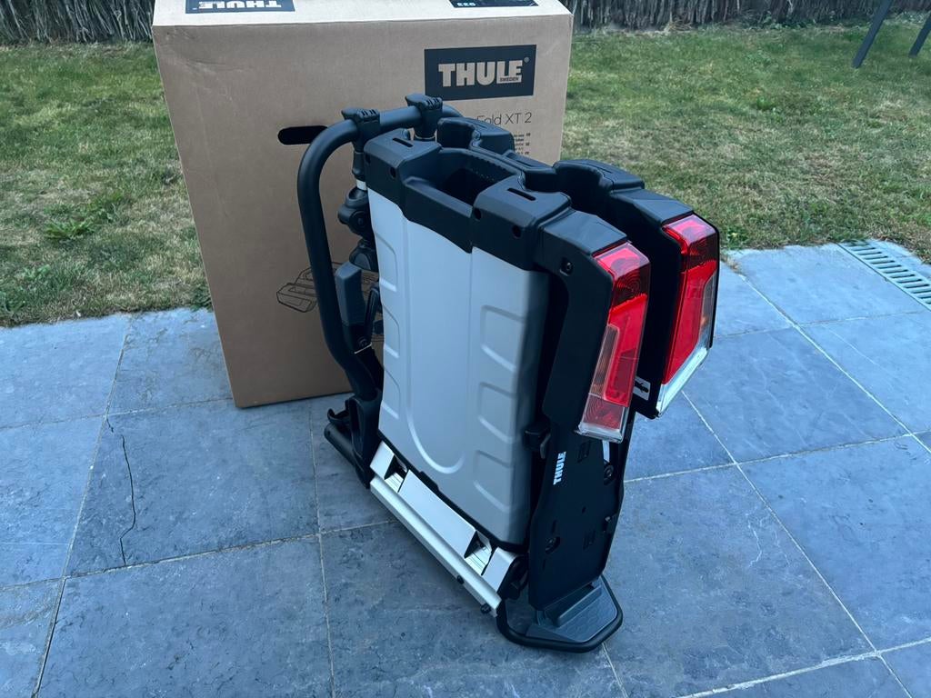 Splinternieuwe thule XT933 fietsdrager voor alle fietsen, Autos : Divers, Porte-vélos, Neuf, Support d'attelage, 2 vélos, Pneus larges