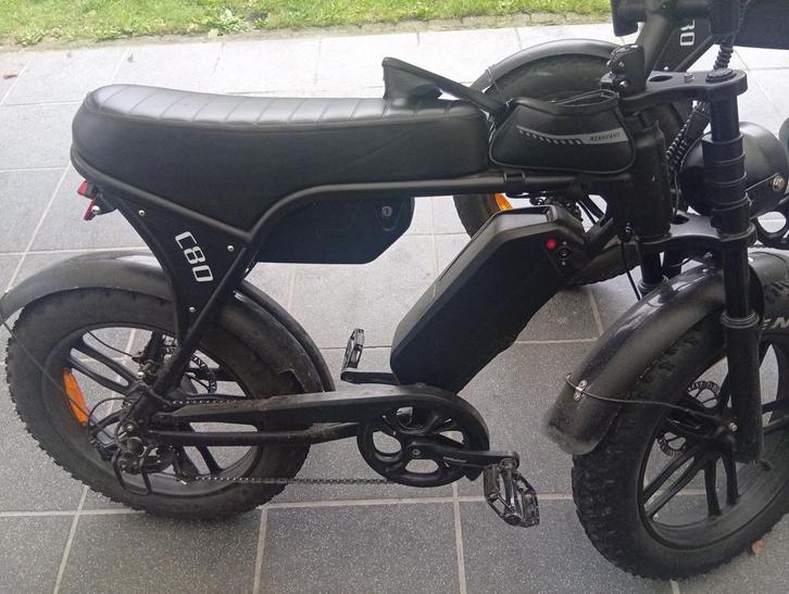 fatbike c80 dubbele accu OF TE RUIL TEGEN V8 GT2000, Fietsen en Brommers, Elektrische fietsen, Zo goed als nieuw, 50 km per accu of meer
