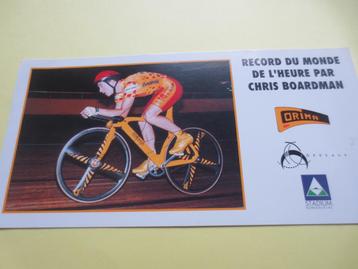 wielerkaart 2000 werelduurrecord chris boardman signe, Envoi, Comme neuf