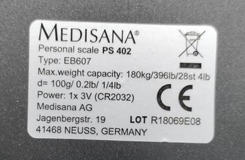 Personenweegschaal Medisana type EB607, digitaal beschikbaar voor biedingen