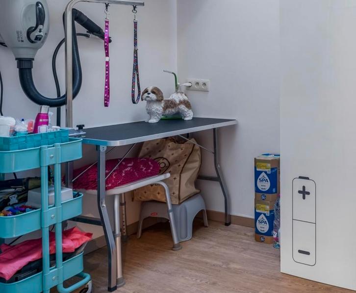 Tectake trimtafel met anti krasbestendig en rubberen vlak, Dieren en Toebehoren, Honden-accessoires, Ophalen