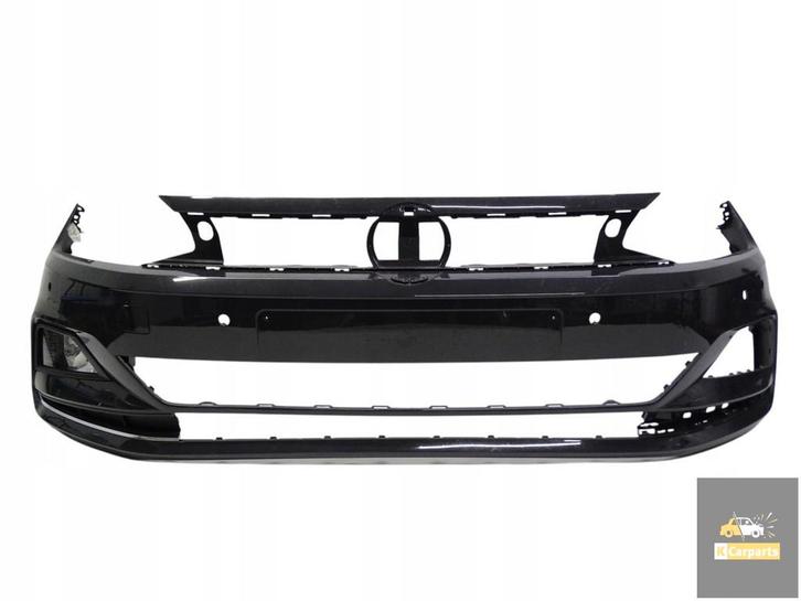 2G0807221, VW Polo VI 2G 2017-2021 voorbumper 2G0807221 orig, Auto-onderdelen, Carrosserie, Bumper, Volkswagen, Gebruikt