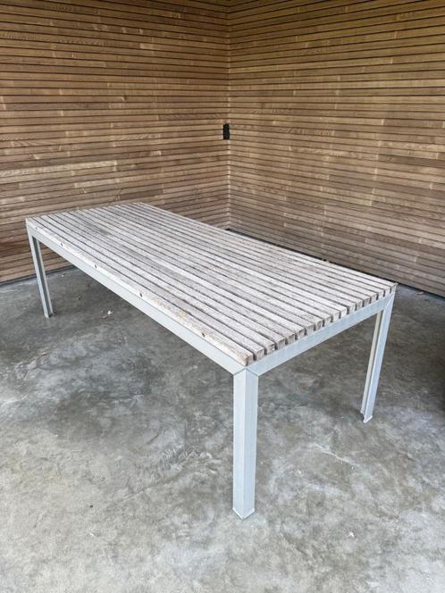 extremis tuintafel en 8 stoelen  ExTempore, Tuin en Terras, Tuintafels, Gebruikt, Rechthoekig, Aluminium, Ophalen