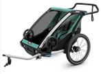 Thule Chariot Lite 2 Bluegrass met baby supporter., Fietsen en Brommers, Ophalen, Zo goed als nieuw, Opvouwbaar