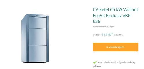 Vaillant ecovit exclusiv VKK 656 + actostore VIH 300, Doe-het-zelf en Bouw, Verwarming en Radiatoren, Zo goed als nieuw, Cv-ketel of Combi-ketel