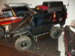 traxxas trx 4 body defender zwart met verlichting en acc, Ophalen of Verzenden, Gebruikt, Schaal 1:10, Auto offroad