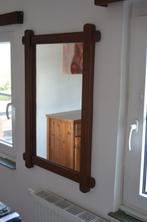 Miroir avec encadrement en bois massif, Rectangulaire, Enlèvement, Moins de 100 cm, 50 à 75 cm