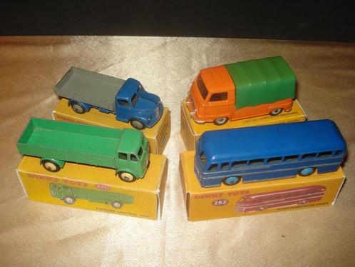DINKY TOYS Lot 6 de 4 Anciens Camions et Autobus avec Boîtes, Hobby en Vrije tijd, Modelauto's | 1:43, Bus of Vrachtwagen, Dinky Toys