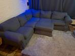 Ikea ektrop hoekbank antractiet incl poof zetel, Ophalen, Zo goed als nieuw