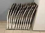 12 witte klapstoelen, Enlèvement, Utilisé, Bois, Pliant