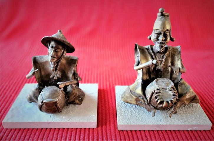 2 bronzes dorés africains, Antiquités & Art, Antiquités | Bronze & Cuivre, Bronze, Envoi