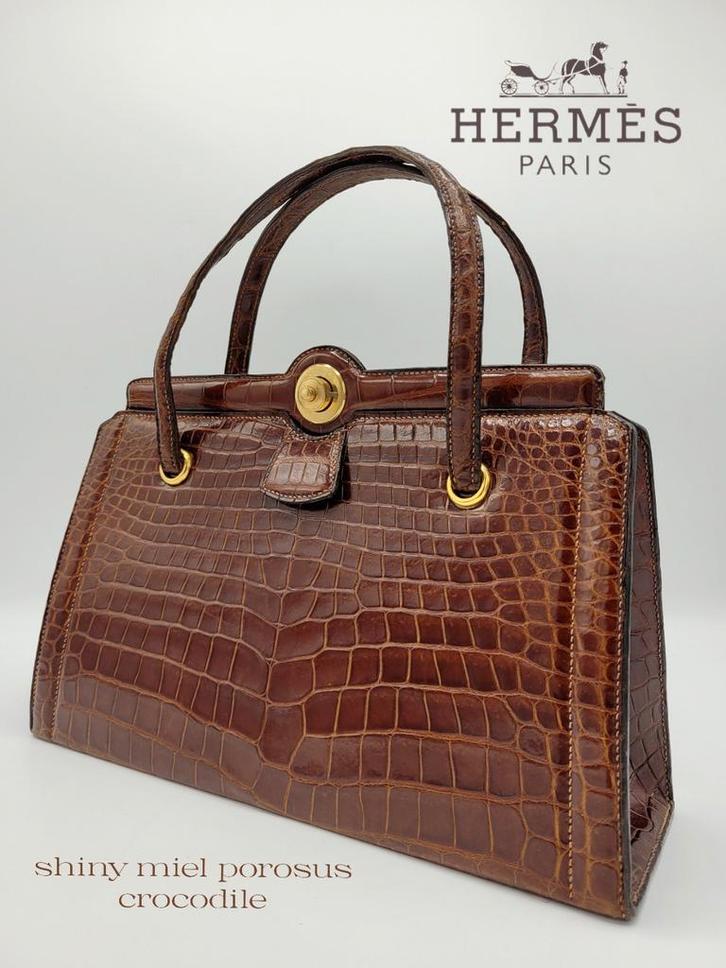 Prachtige zeldzame vintage 1950s Hermés handtas, Handtassen en Accessoires, Tassen | Damestassen, Zo goed als nieuw, Handtas, Ophalen