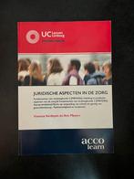 Juridische aspecten in de zorg, Boeken, Studieboeken en Cursussen, Ophalen, Nieuw, Hogeschool, Acco