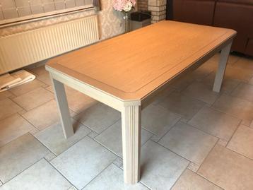 Eettafel, Huis en Inrichting, Tafels | Eettafels, Ophalen, 100 tot 150 cm, Eikenhout, 200 cm of meer