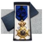🚨ABL: DE GREEF ORDE VAN OFFICIER LEOPOLD II TWEETALIG, Verzenden, Landmacht, Lintje, Medaille of Wings