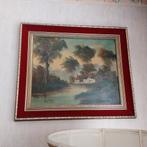 Vintage landschapsschilderij - gesigneerd A. Clein, Antiek en Kunst, Ophalen