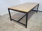 Tafel visgraat parket, massief eiken blokjes, tafelpoten., Doe-het-zelf en Bouw, Verzenden, Nieuw, Hout, Parket