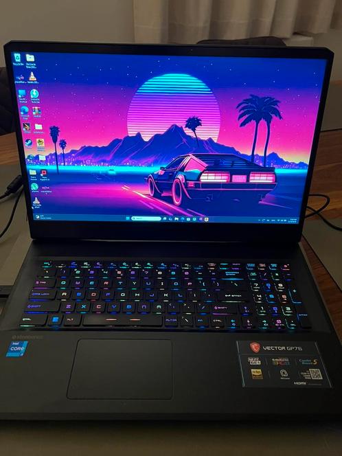 MSI Vector GP76 RTX 3080 17,3 inch 360Hz Gaming, Computers en Software, Windows Laptops, Zo goed als nieuw, SSD, Qwerty, Gaming