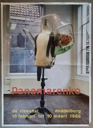 Affiche PANAMARENKO exhibitie/ De Vleeshal Middelburg 1985/ beschikbaar voor biedingen