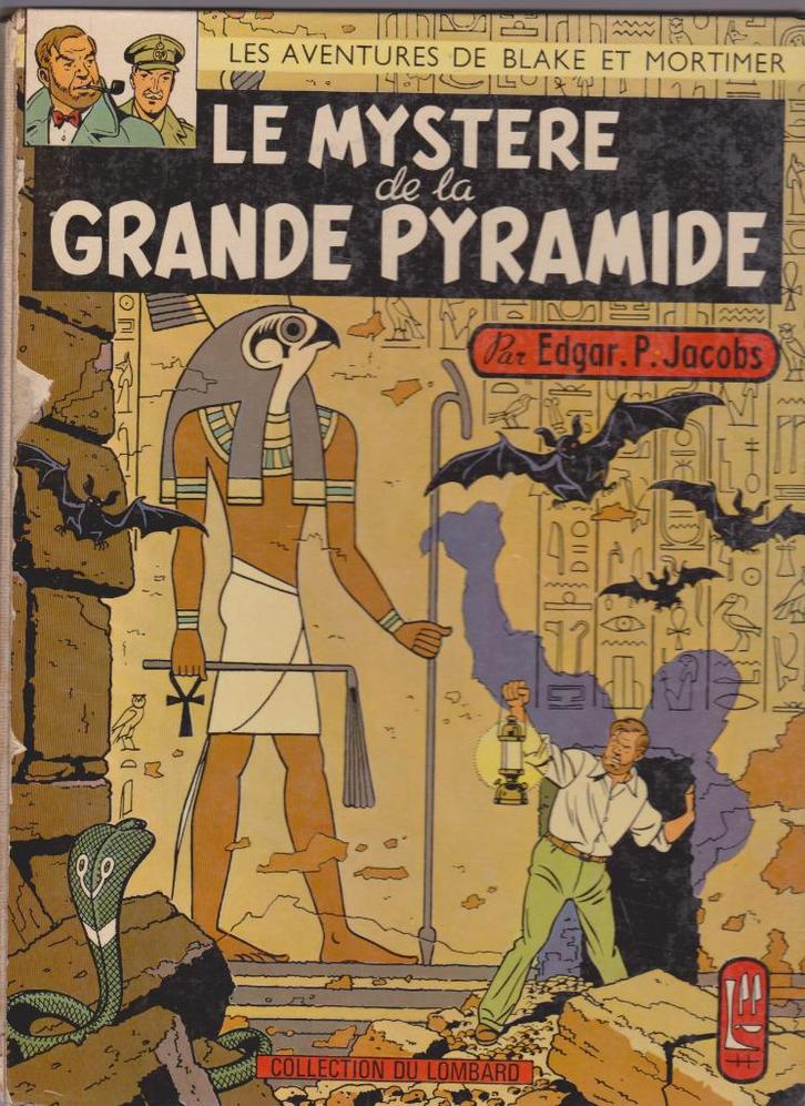 HET MYSTERIE VAN DE GROTE PIRAMIDE (E.P.JACOBS) 1959 T.1-& 2, Boeken, Stripverhalen, Gelezen, Eén stripboek, Ophalen of Verzenden