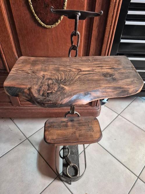 Mini étagère bois massif et fer forgé, Huis en Inrichting, Woonaccessoires | Etagères, Zo goed als nieuw, Ophalen of Verzenden