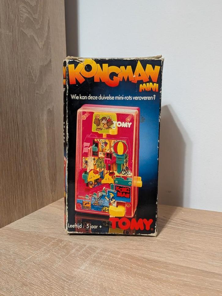 ZELDZAAM - TOMY Kongman Mini (1982) - Vintage behendigheidss, Hobby en Vrije tijd, Gezelschapsspellen | Kaartspellen