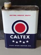 bidon d'huile Caltex Extra Heavy Duty vintage, Collections, Marques & Objets publicitaires, Comme neuf, Emballage, Enlèvement ou Envoi