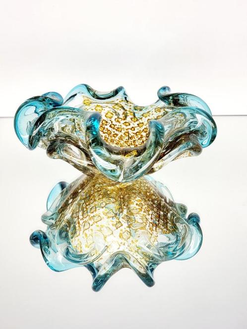 Bol de Murano, design organique, Antiquités & Art, Antiquités | Verre & Cristal, Enlèvement ou Envoi