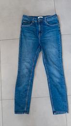 H&M blauwe jeans maat 42 skinny hoge taille, Kleding | Dames, Ophalen of Verzenden, Zo goed als nieuw, Blauw