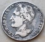 1 Franc 1835 (Gelauwerd) Leopold I / Zeldzaam !, Zilver, Ophalen of Verzenden, Losse munt, Zilver