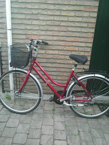 damesfiets thompson 28 inch met mandje beschikbaar voor biedingen