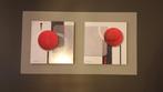*** 2 prachtige canvas doeken modern/abstract 40cmx40cm***, Ophalen of Verzenden, Zo goed als nieuw