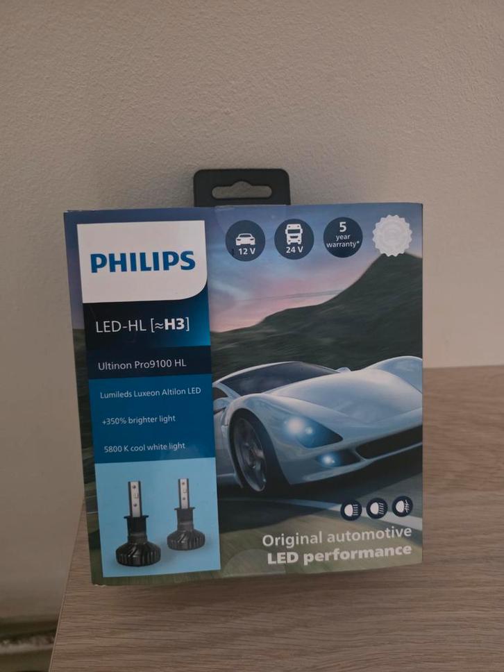 Ampoules LED H3 Philips Ultinon Pro9100 HL | Neuf, Auto-onderdelen, Verlichting, Ophalen of Verzenden