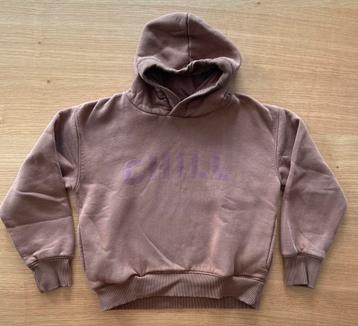 Sweat à capuche brun - 9/10 ans - 6€ beschikbaar voor biedingen