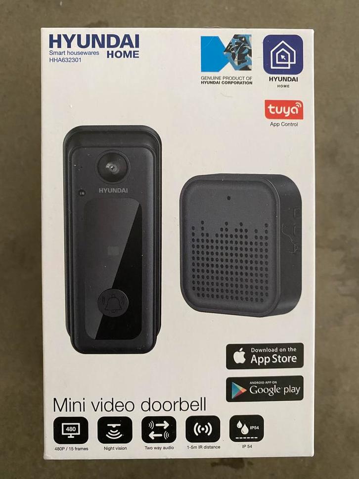 Hyundai video deurbel, Huis en Inrichting, Deurbellen, Nieuw, Draadloos, Ophalen