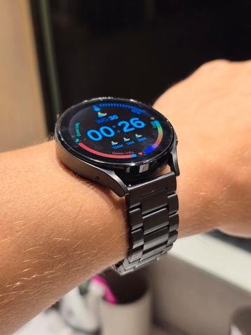Samsung watch 4 - 44 mm - zwart - Metalen bandje, orig+ doos beschikbaar voor biedingen