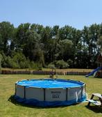 Opbouw Zwembad Bestway Steelpro max, Tuin en Terras, Zwembaden, Ophalen, Zo goed als nieuw, Rond, Opzetzwembad